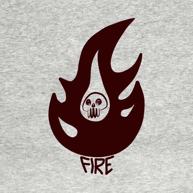 fire skull by vaths